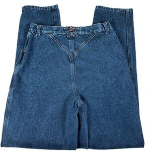 Blaze vintage western Blue Denim Jeans 90s punchy high rise cowgirl bareback